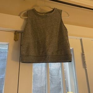 Gray Sleeveless Madewell Top
